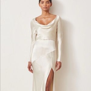 NWT Bec & Bridge | Frederic Oyster Wedding Reception Dress | AUS 8 US 4